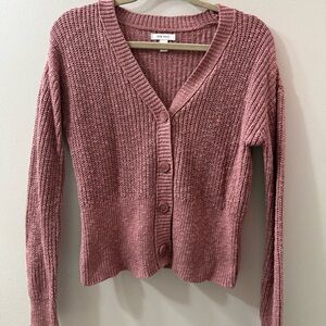 Nine West Mauve Knit Women's Cardigan